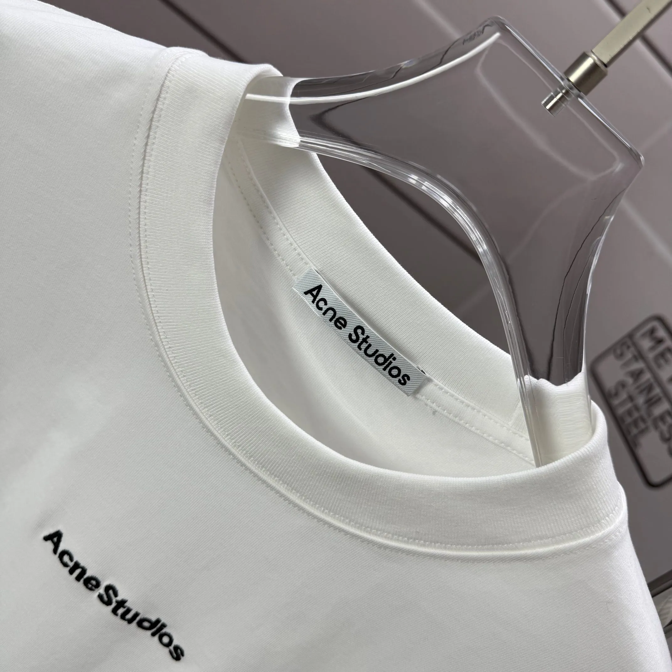 # 85 Acne studios * 2026 New Arrival tee Same Style :Black White Green Purple Size :S M L XL XXL Size： S （90-130 ） M （120-150 ） L （140-165 ） XL （160-180 ） XXL （180 ）